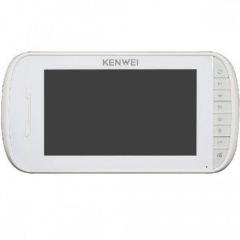 Цветной монитор видеодомофона Kenwei KW-E703FC-M200 белый с детекцией движения