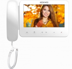 Монитор цветного видеодомофона Kenwei KW-E705FC-W200 белый