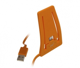 Подставка для зарядки iPhone с USB на Lightning PQI оранжевая