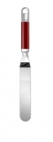Лопатка кондитерская KitchenAid KGEM3102ER, двухсторонняя, нержавеющая сталь, красная ручка