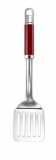 Лопатка нержавеющая сталь KitchenAid KGEM1102ER, с прорезями, красная ручка