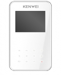 Цветной монитор видеодомофона Kenwei KW-E351C белый