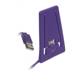 Подставка для зарядки iPhone с USB на Lightning PQI пурпурная