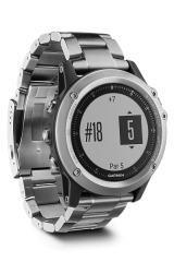 Спортивные часы Garmin Fenix 3 HR серебряный с титановым браслетом