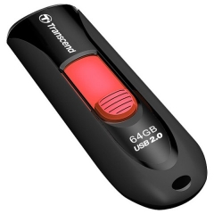 USB флэш-накопитель Transcend Jetflash 590K черно-красный 64GB (TS64GJF590K)