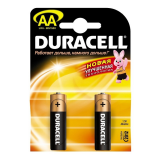 Батарейки AA DURACELL LR20 BL2 (набор из 2 батареек)