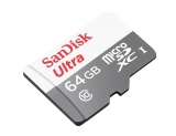 Карта памяти SanDisk microSDHC 64Gb UHS-I Ultra Class10 (80MB)