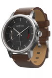 Умные часы Garmin Vivomove Premium со стальным корпусом и кожаным ремешком